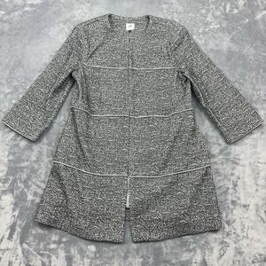 Cabi The Times Swing Blazer Jacket Womens Size S Black White 3/4 Sleeve #5299